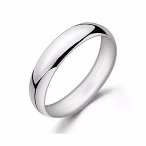 Band Ring Wedding Engagement Stainless Steel